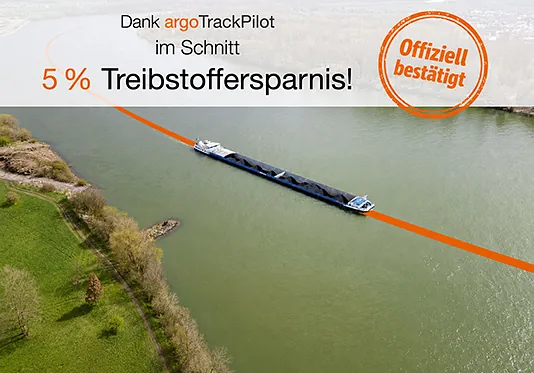Dank argoTrackPilot im Schnitt 5% Treibstoffersparnis!
